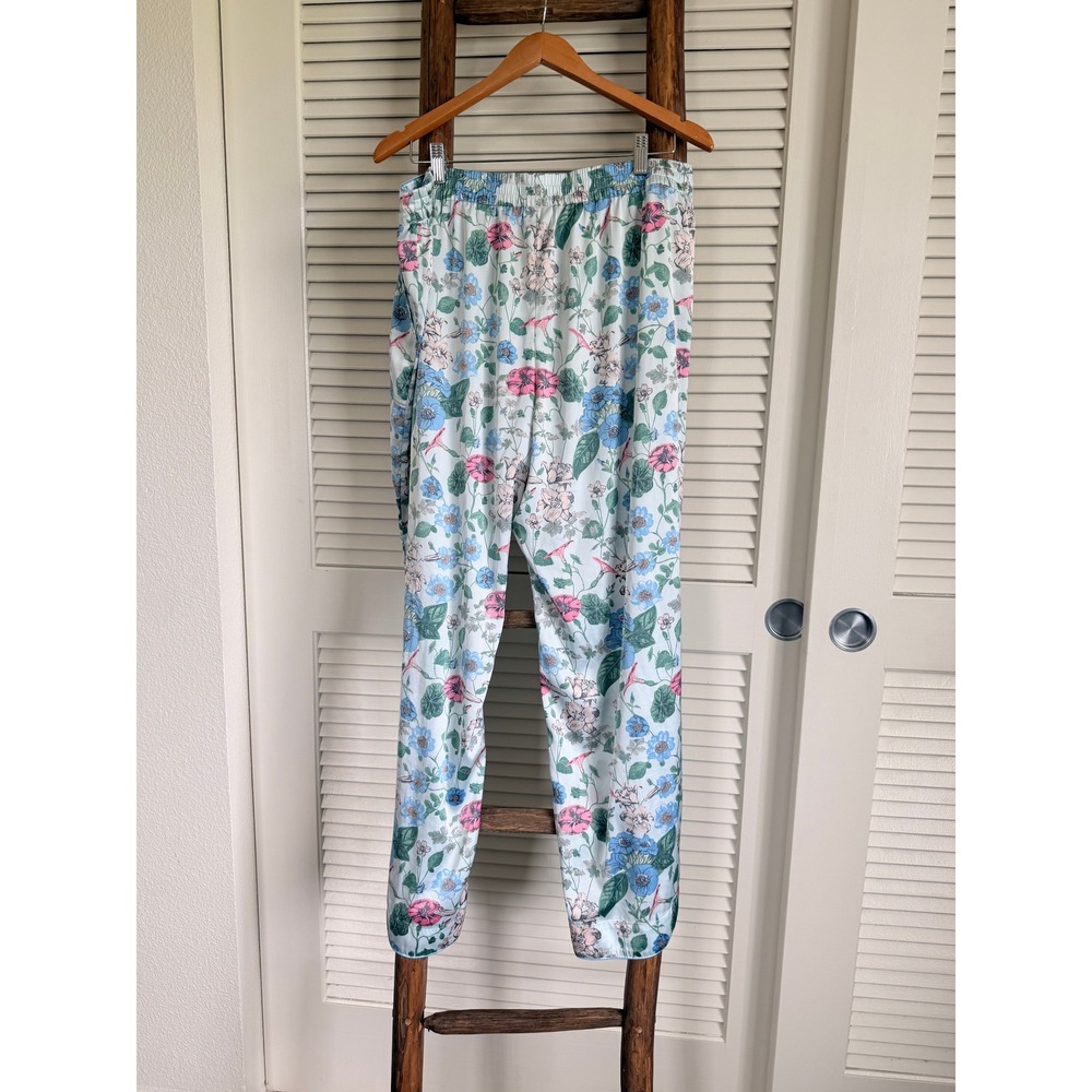 Soma Pajama Set L Blue Floral - Picture 4 of 7